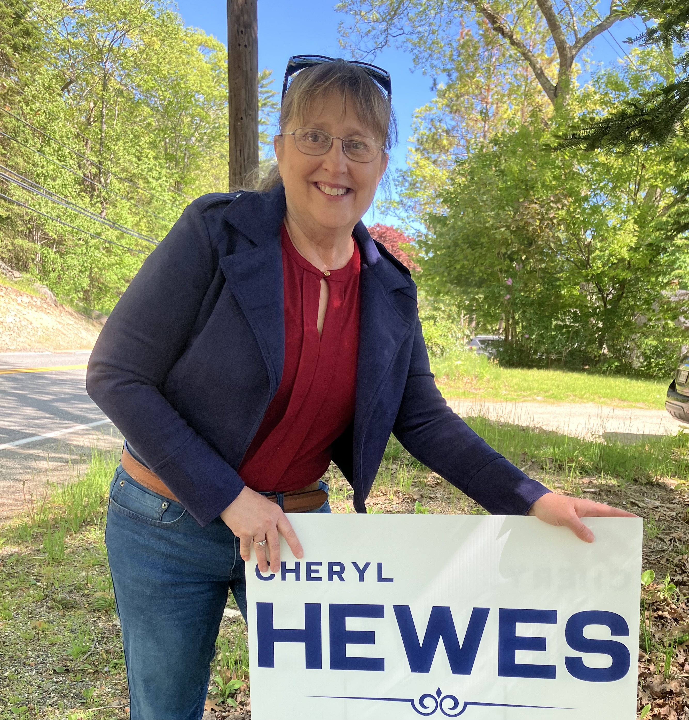 Cheryl Hewes campaign sign